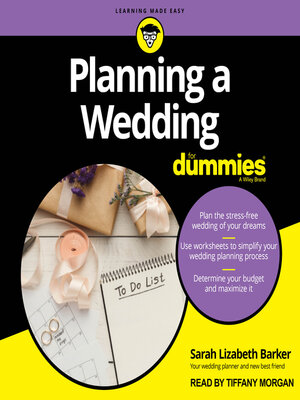 cover image of Planning a Wedding For Dummies